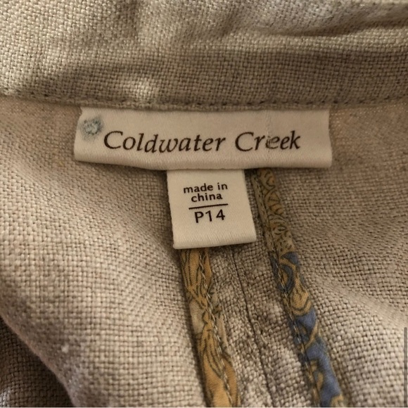 Coldwater Creek beige push button front jacket - Picture 11 of 16